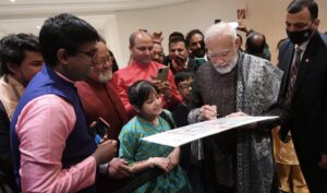 PM Modi with Indian diaspora 